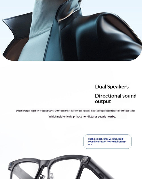 Gafas Inteligentes IA con Cámara HD de 13 MP y Estabilizador